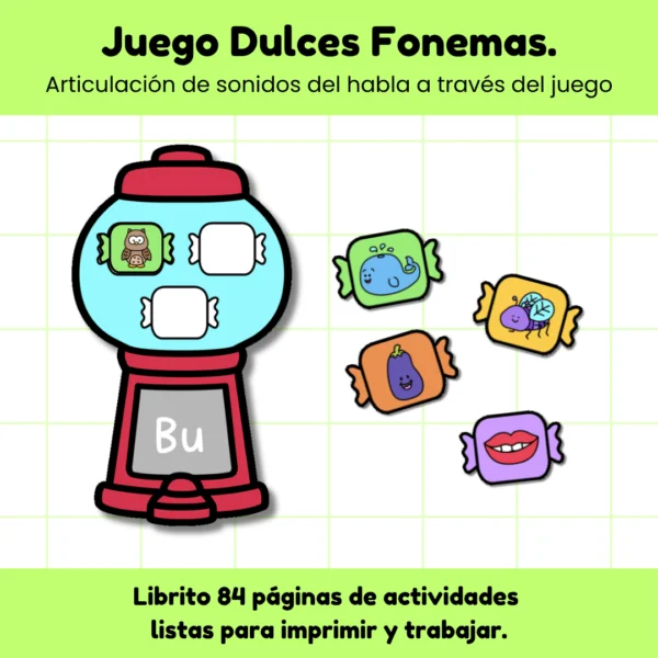 Juego Dulces Fonemas