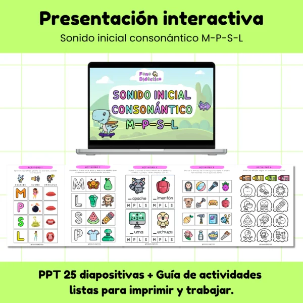 PPT Sonido Inicial Consonántico M-L-P-S